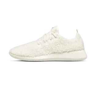 Men's Wool Runner Fluffs - Natural White (White Sole)