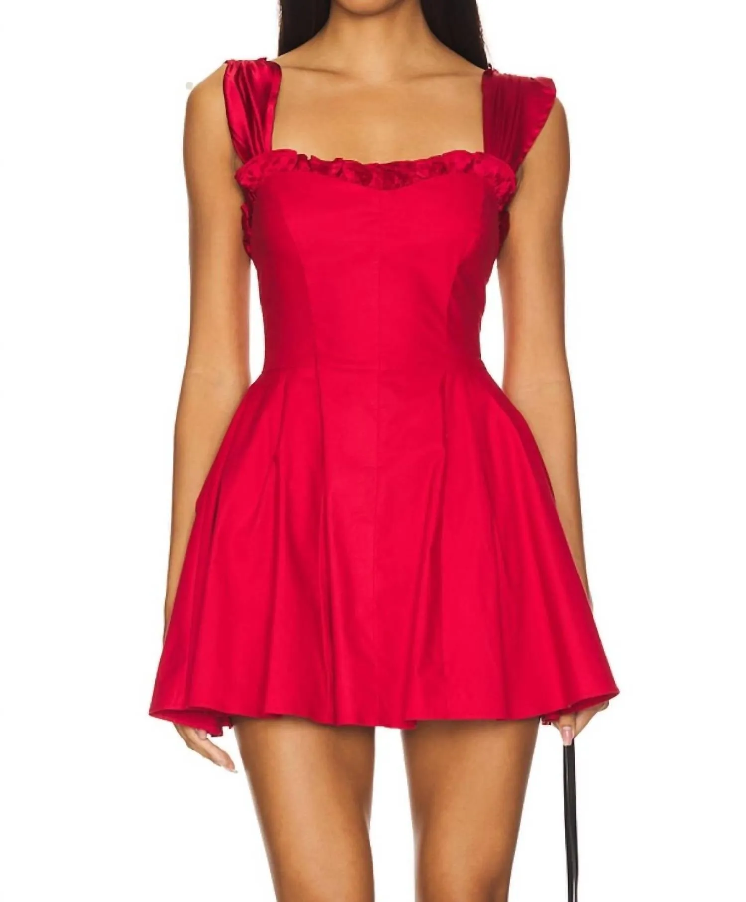 Midnight Magic Mini Dress In Red Dahlia Combo