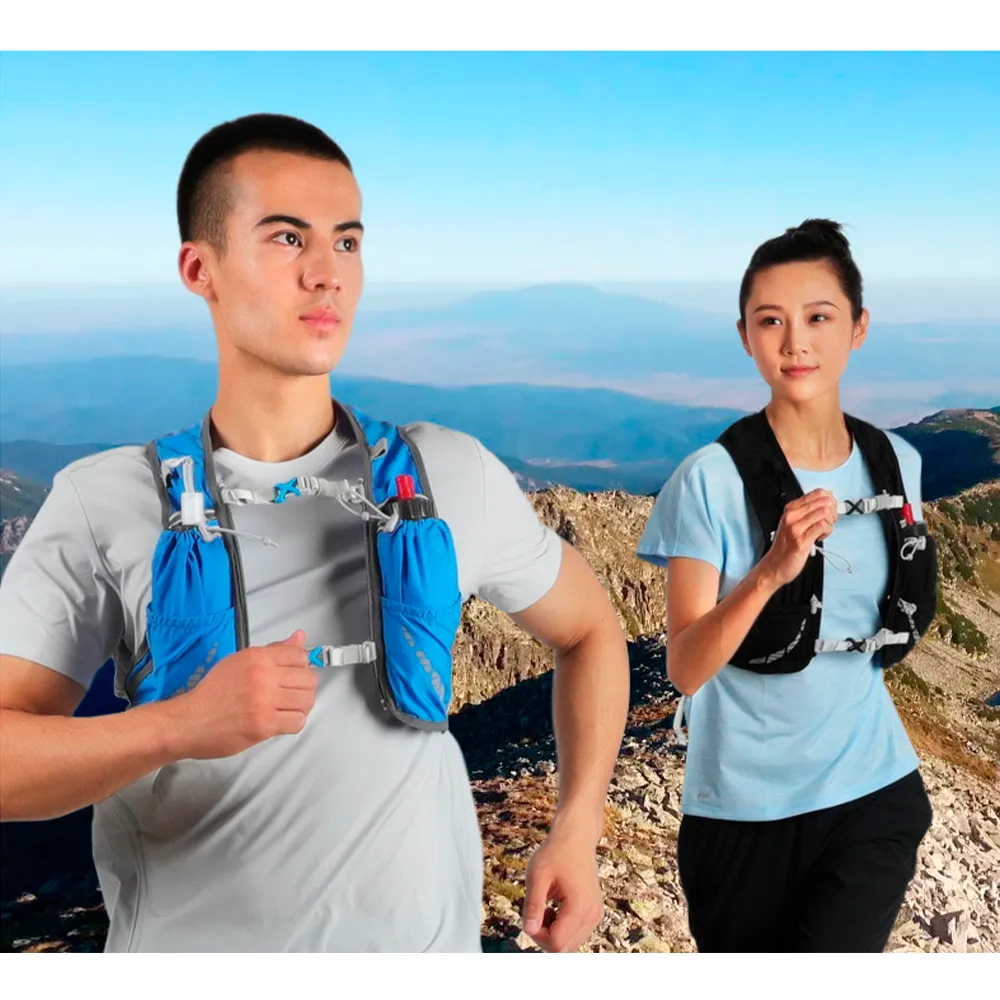 Mochila Chaleco Hidratación Running Inoxto Black
