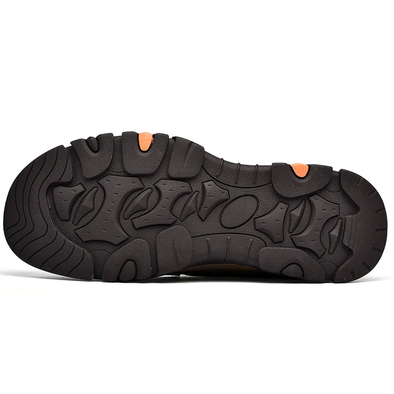 Natural Leather Motorcycle Boots