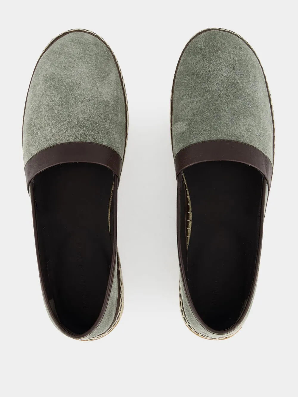 Nerano Green Calf Suede Espadrilles