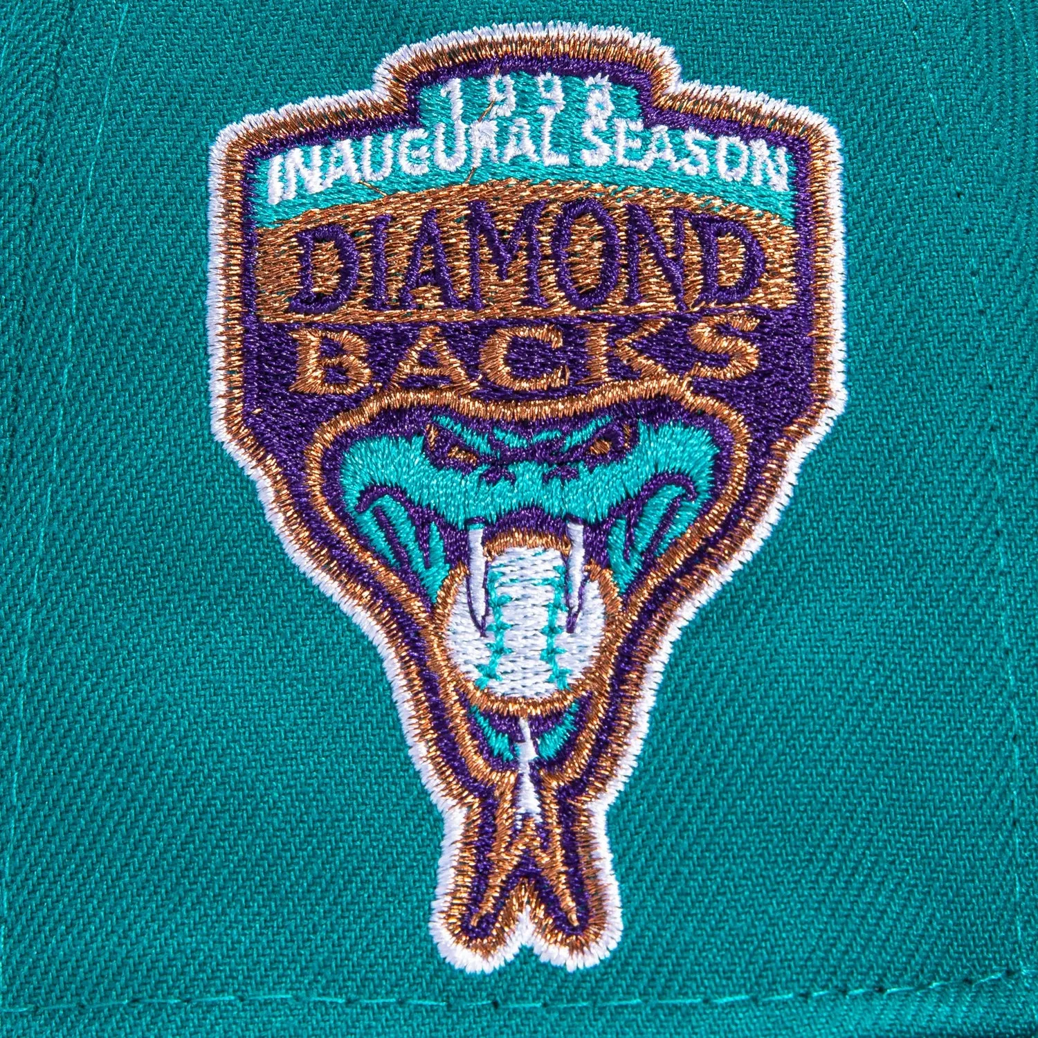 New Era 59Fifty Arizona Diamondbacks Inaugural Patch Logo Hat -  Teal, Purple