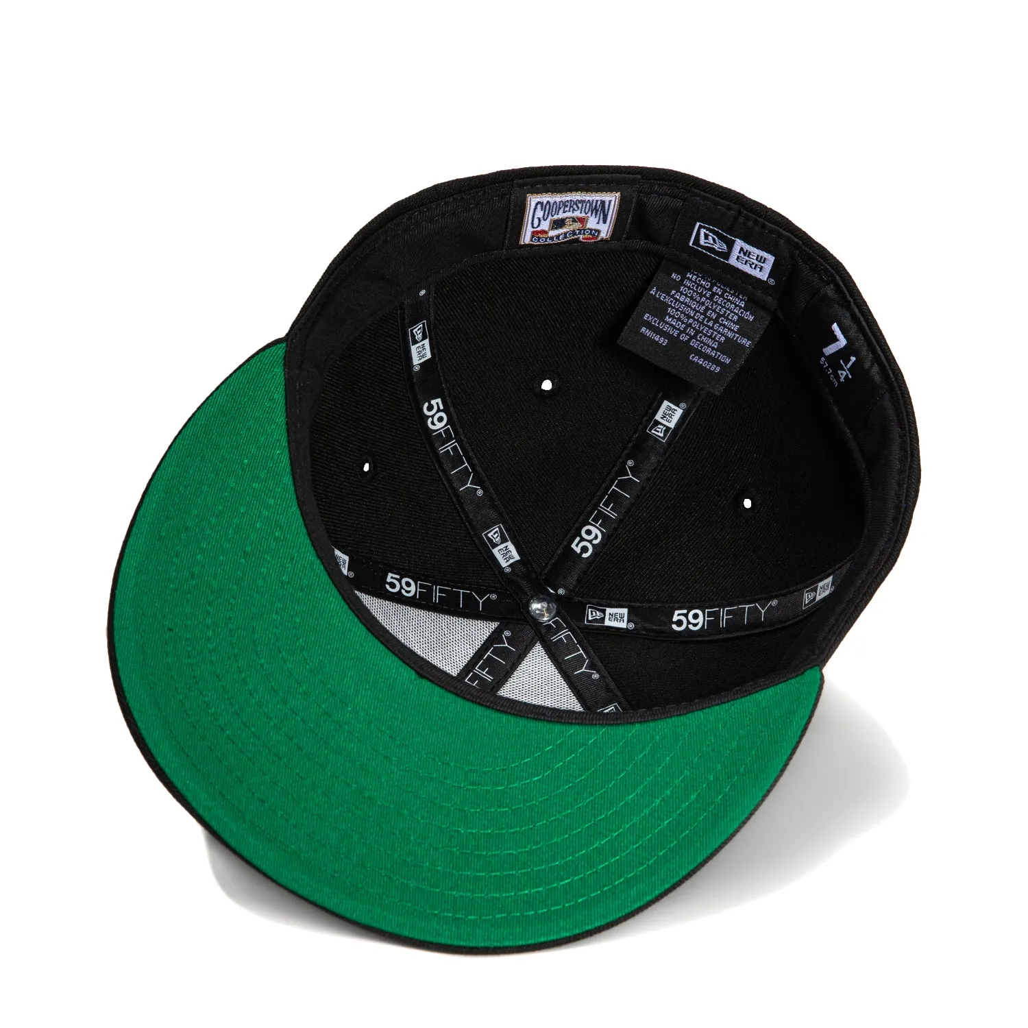New Era 59Fifty Los Angeles Angels Logo Patch Script Hat - Black