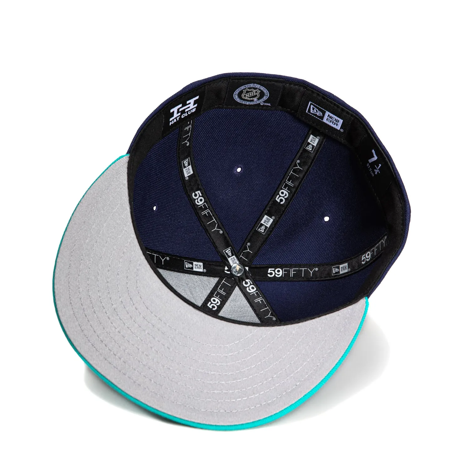 New Era 59Fifty New York Islanders 25th Anniversary Patch Hat - Light Navy, Teal