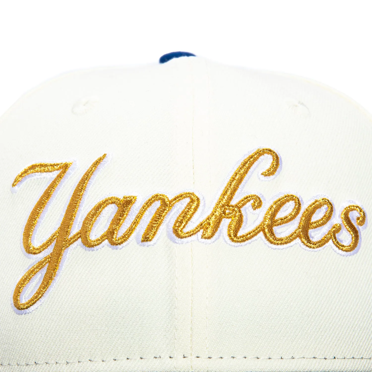 New Era 59Fifty New York Yankees 1999 World Series Patch Script Hat - White, Navy