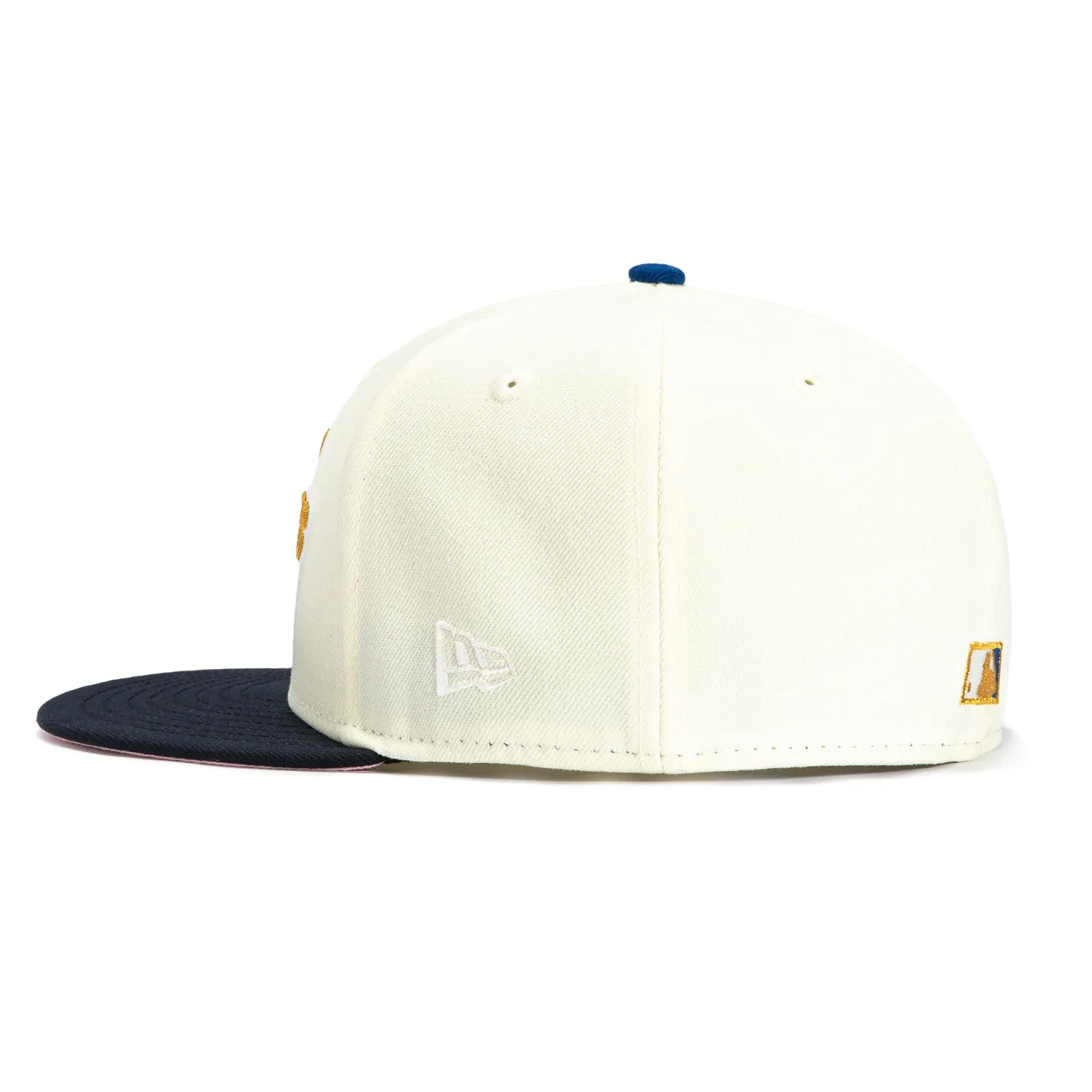New Era 59Fifty New York Yankees 1999 World Series Patch Script Hat - White, Navy