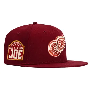 New Era 59Fifty Valentine's Day Detroit Red Wings Final Season The Joe Patch Hat - Cardinal