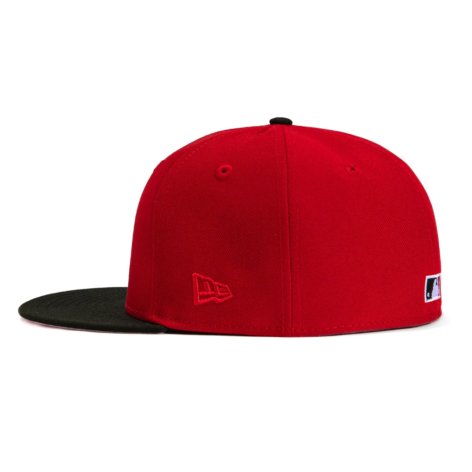 New Era 59Fifty Valentine's Day Detroit Tigers 40th Anniversary Champions Patch Rose Hat - Red, Black