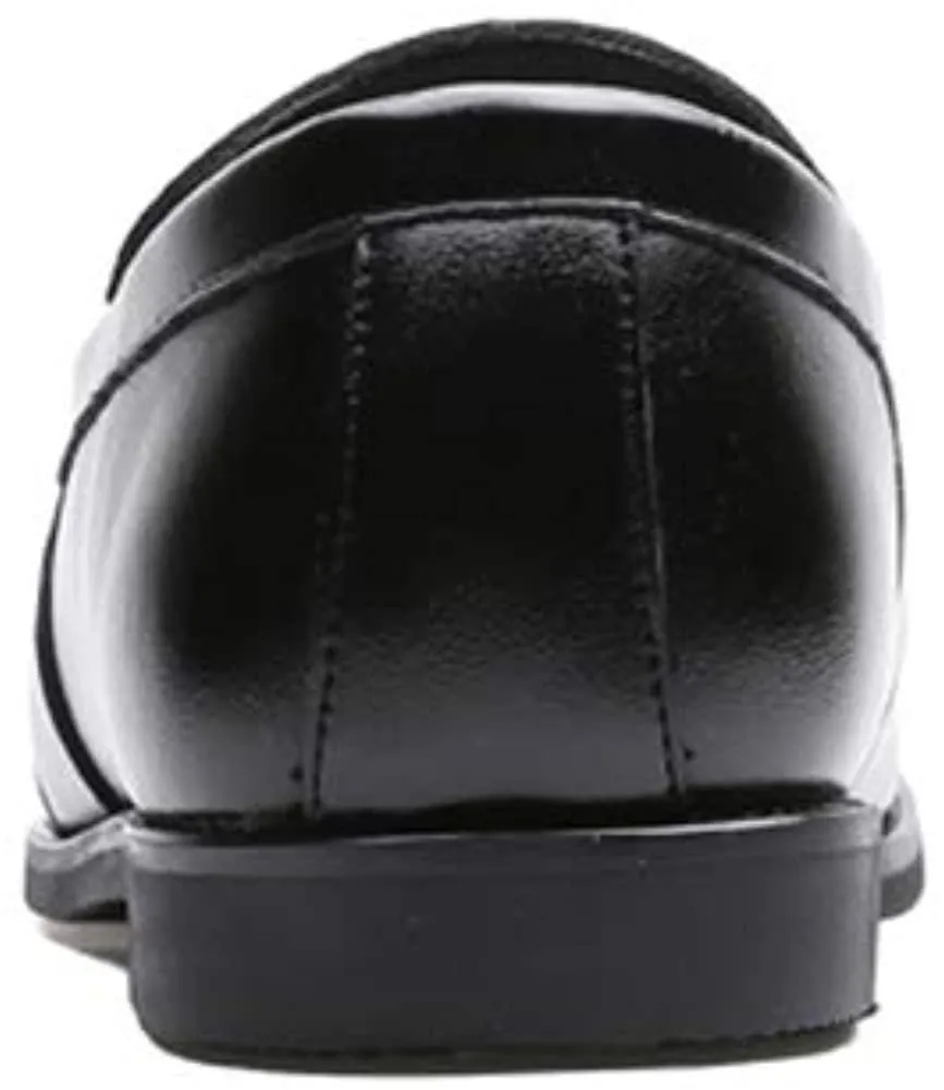 NXY Black &amp; Yellow Penny Loafers for Men丨Premium Fabric Leather Fashion Dress Loafers &amp; Slip On Driving Shoes - Classic Elegant Loafers for Men