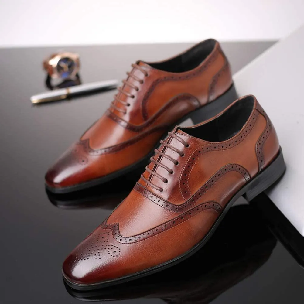 NXY Black Brown Dress Loafers for Men丨Premium &amp; Breathable Fabric Leather Fashion Business Penny Loafers - Elegant Casual Mens Loafers