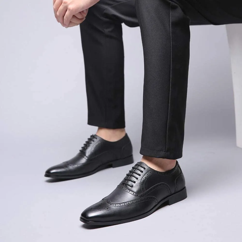 NXY Black Brown Dress Loafers for Men丨Premium &amp; Breathable Fabric Leather Fashion Business Penny Loafers - Elegant Casual Mens Loafers