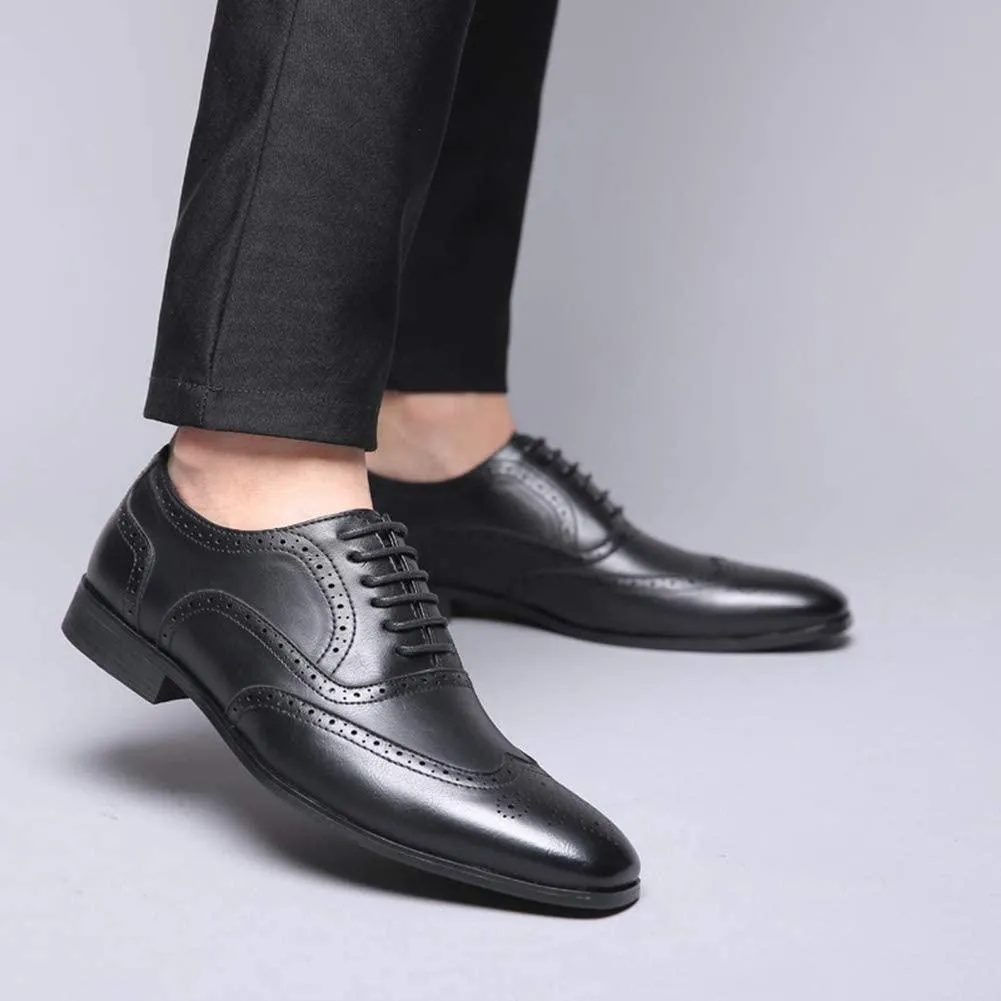 NXY Black Brown Dress Loafers for Men丨Premium &amp; Breathable Fabric Leather Fashion Business Penny Loafers - Elegant Casual Mens Loafers