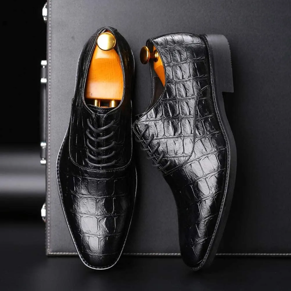 NXY Black Lace-Up Loafers for Men, Soft Fabric Leather Italian Fashion Mens Loafers, Classic Pointed Toe Dress Shoes &amp; Driving Loafers for Men