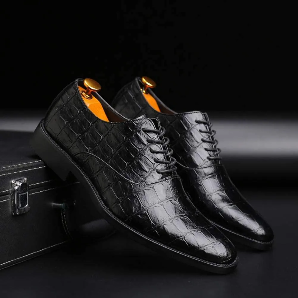 NXY Black Lace-Up Loafers for Men, Soft Fabric Leather Italian Fashion Mens Loafers, Classic Pointed Toe Dress Shoes &amp; Driving Loafers for Men