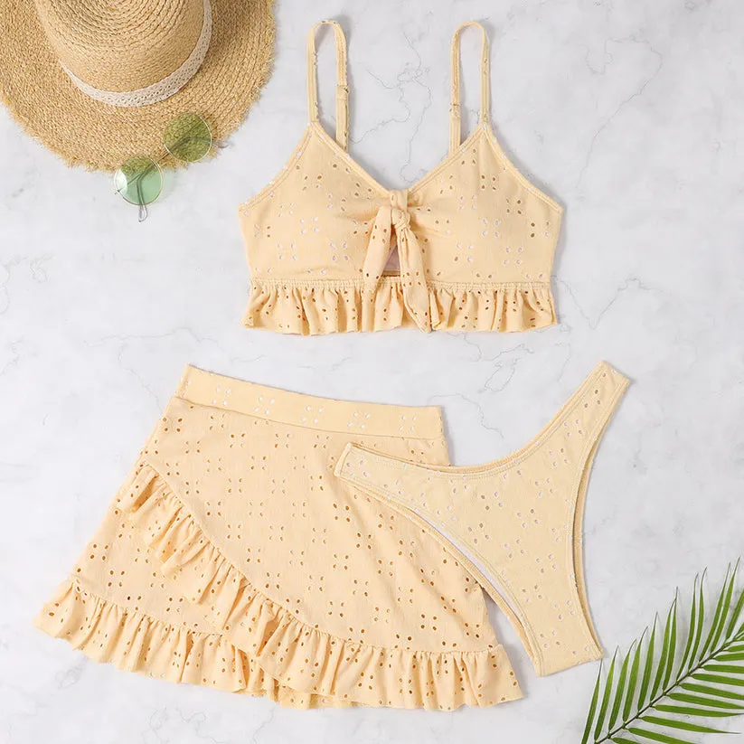 Olivianna | Ruffled Crop Top and Skirt Set