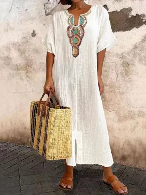 Onalee | Embroidered Boho Dress