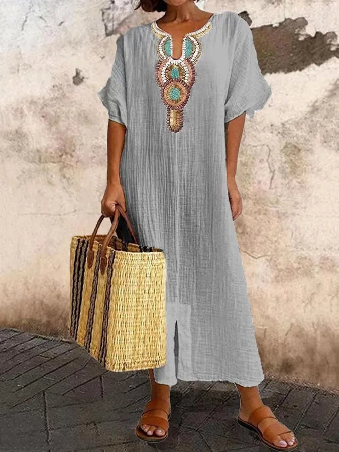 Onalee | Embroidered Boho Dress