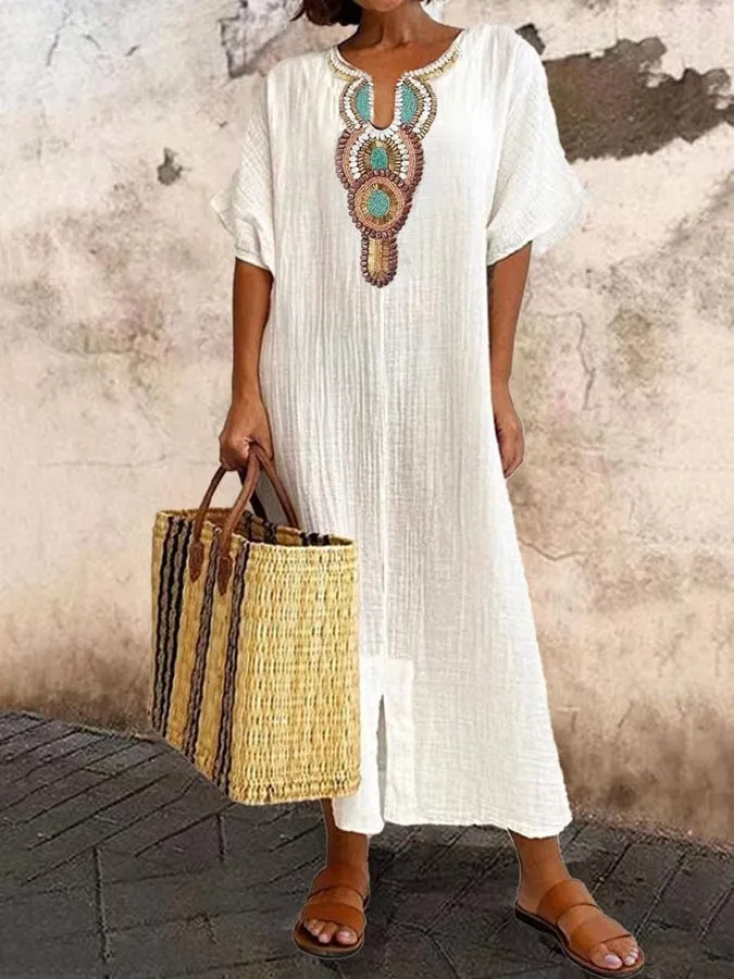 Onalee | Embroidered Boho Dress