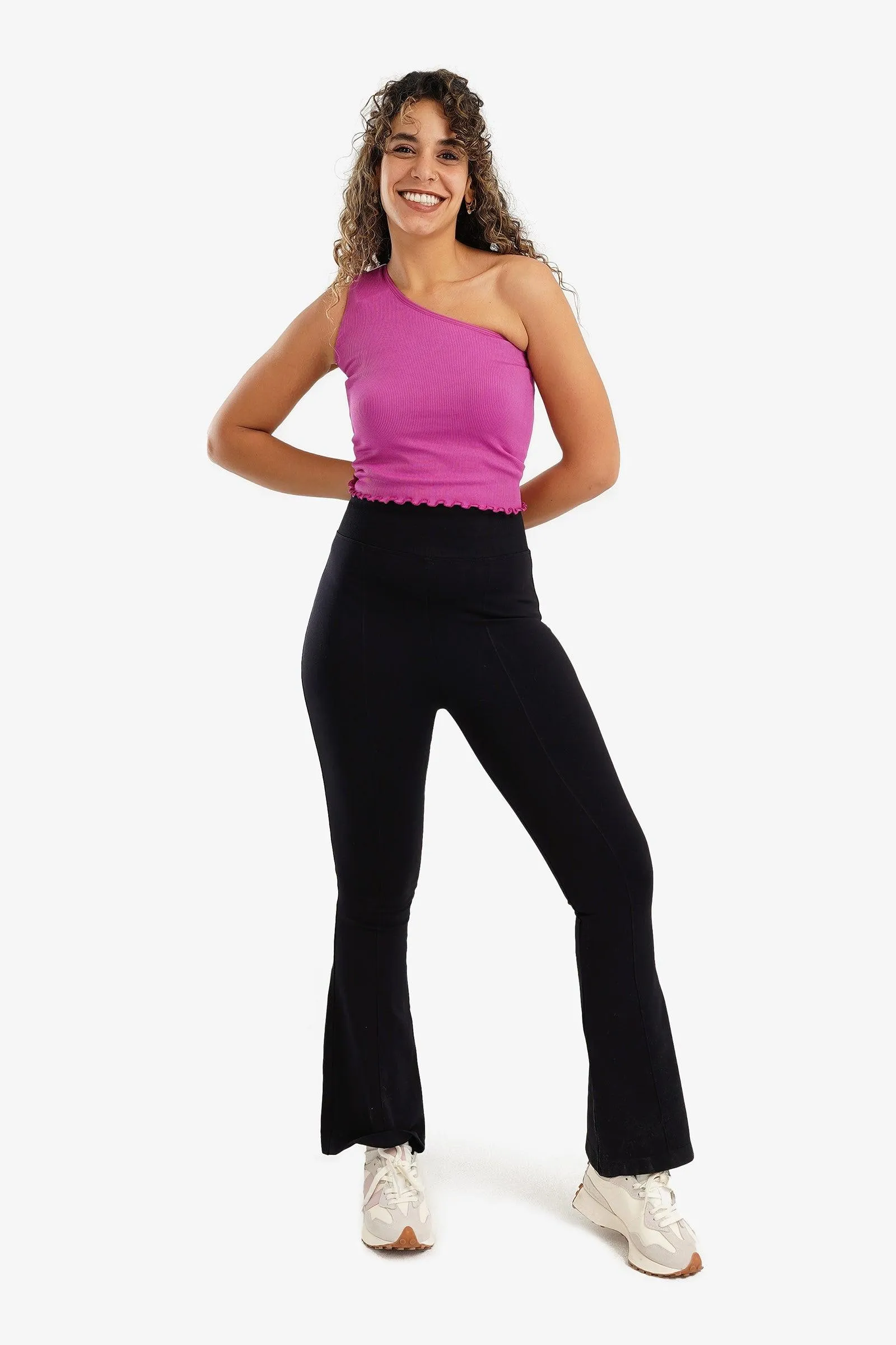 One Shoulder Cropped Top
