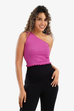 One Shoulder Cropped Top