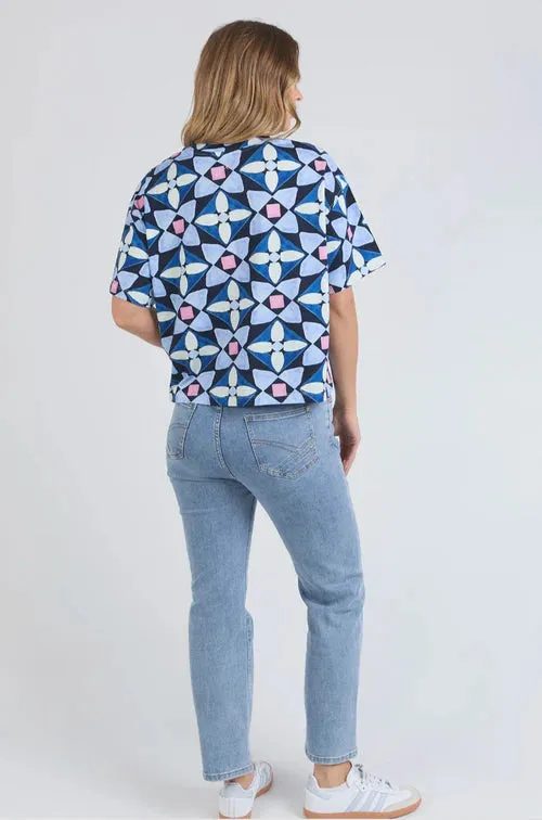 Painted Tile Tee - Geo Print