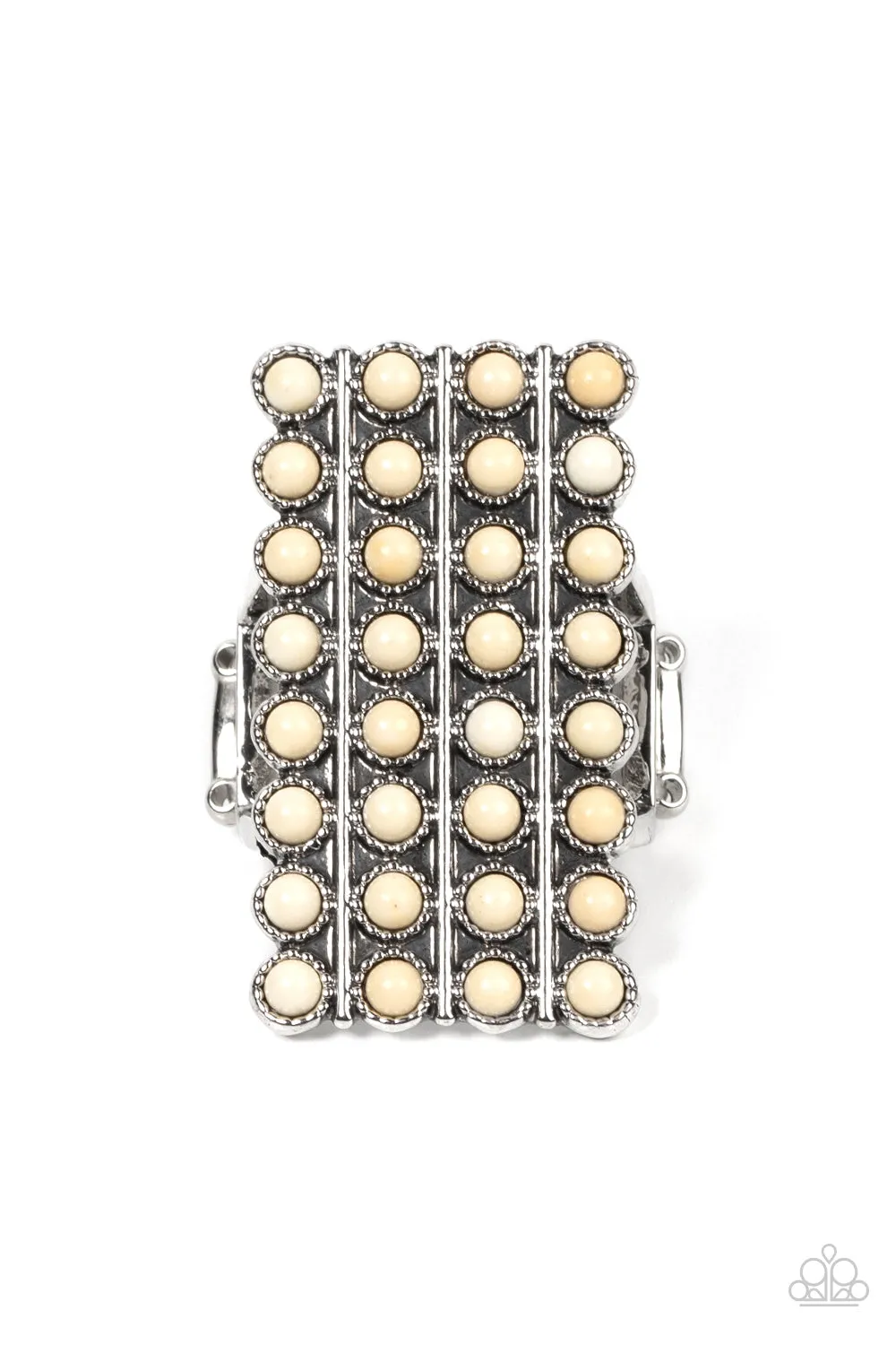 Paparazzi - Pack Your SADDLEBAGS - White Ring