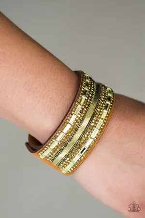 Paparazzi - Teasingly Tomboy - Brass Bracelet