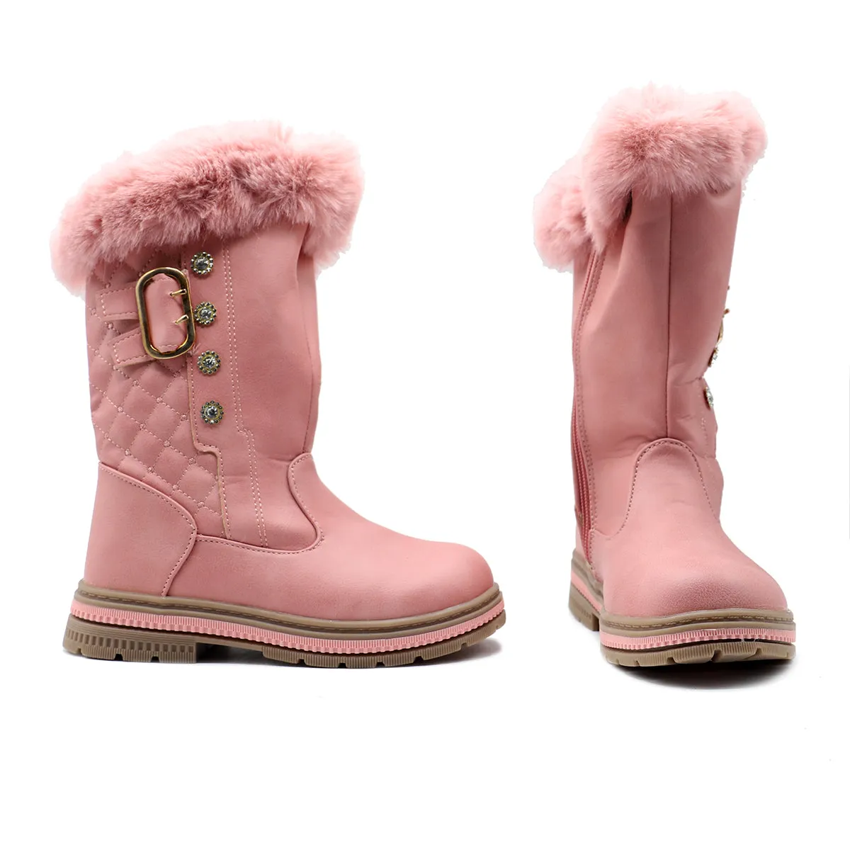Pink Casual Boots G60035