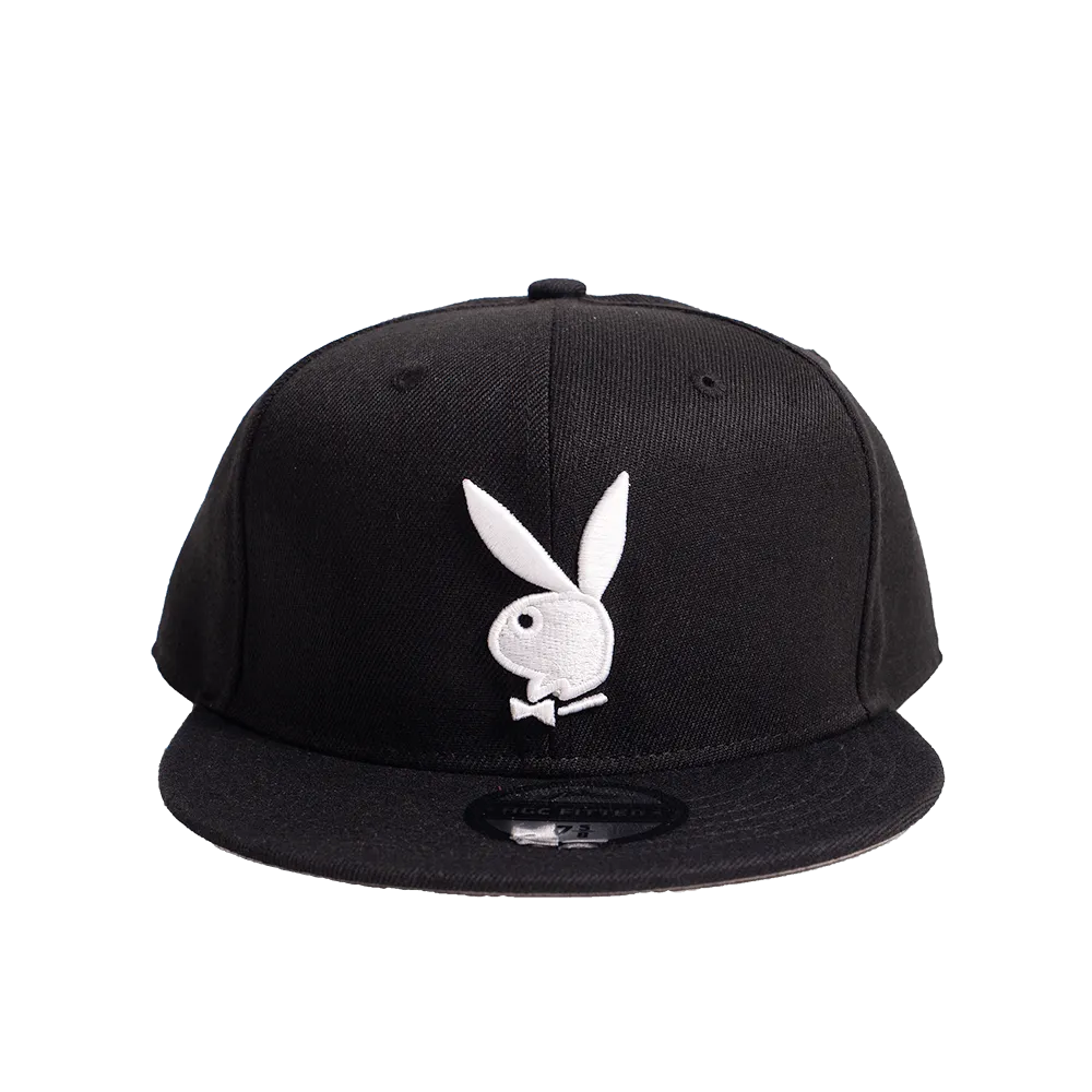 PLAYBOY THE WORLD IS YOUR PLAYGROUND BLACK FITTED HAT