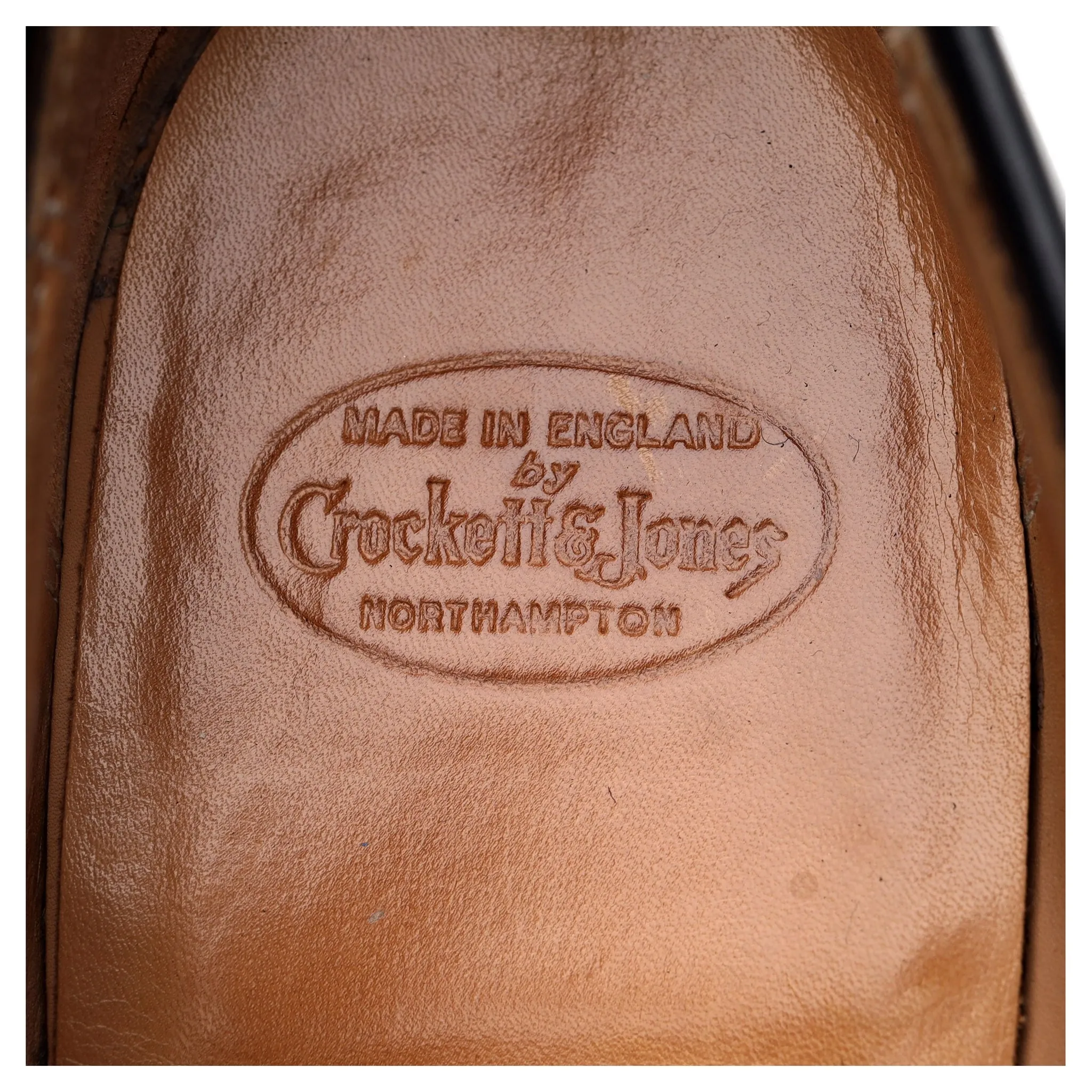 'Portland' Black Leather Loafers UK 7.5 EX