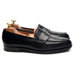 'Portland' Black Leather Loafers UK 7.5 EX