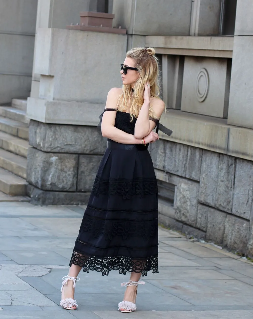 Prada silk and lace evening dress Size 6UK