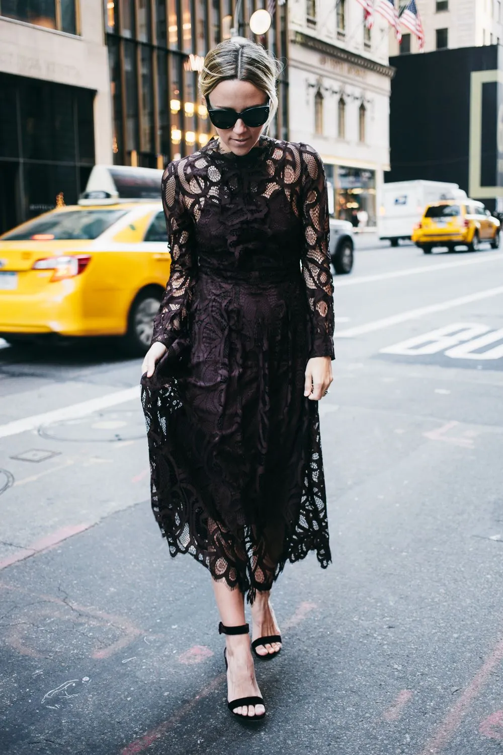 Prada silk and lace evening dress Size 6UK
