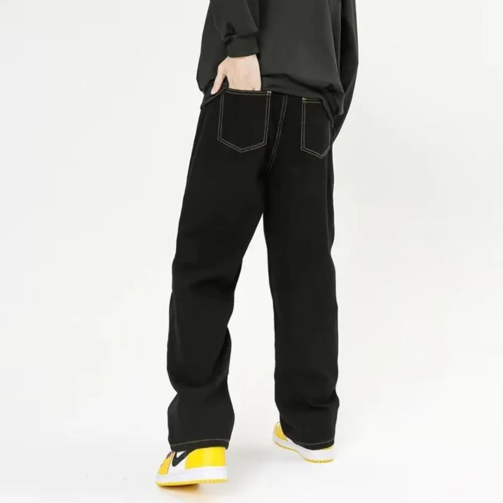 "Urban Star Embroidery Straight Leg" Jeans