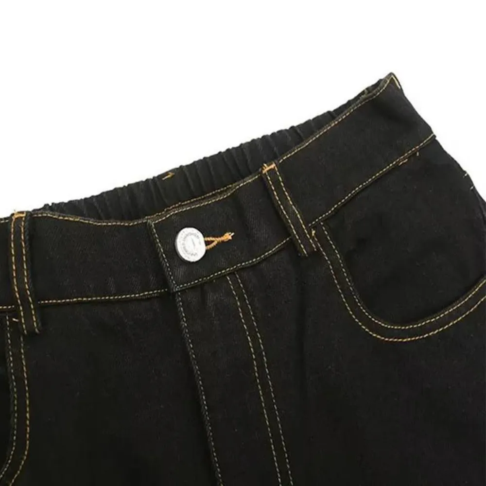 "Urban Star Embroidery Straight Leg" Jeans