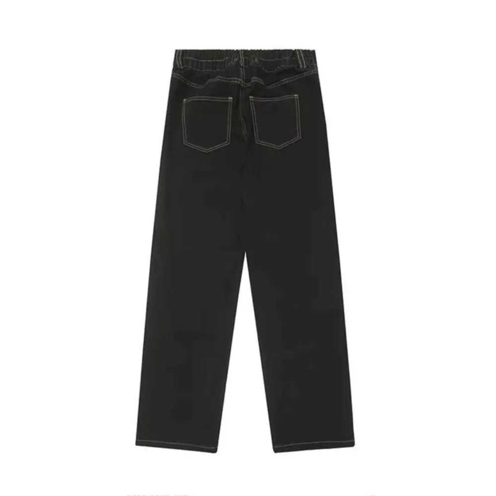 "Urban Star Embroidery Straight Leg" Jeans