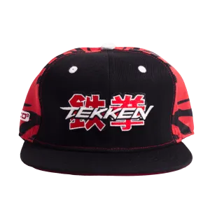 RED AND BLACK TEKKEN ZEBRA FITTED HAT