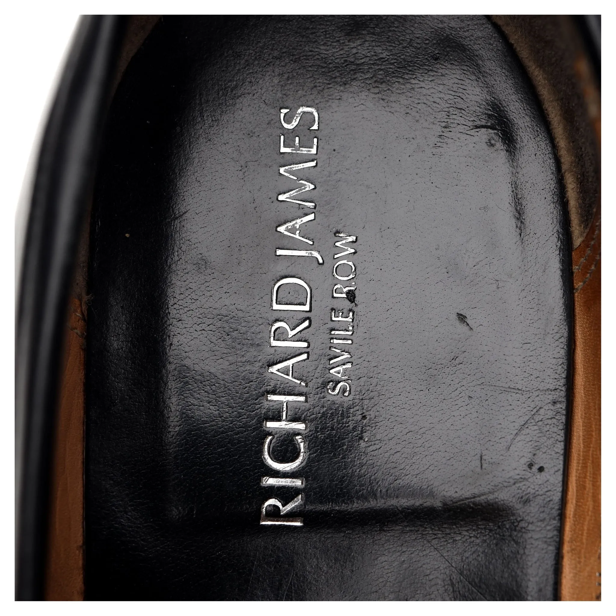 Richard James 'Walton' Black Leather Loafers UK 8.5 E