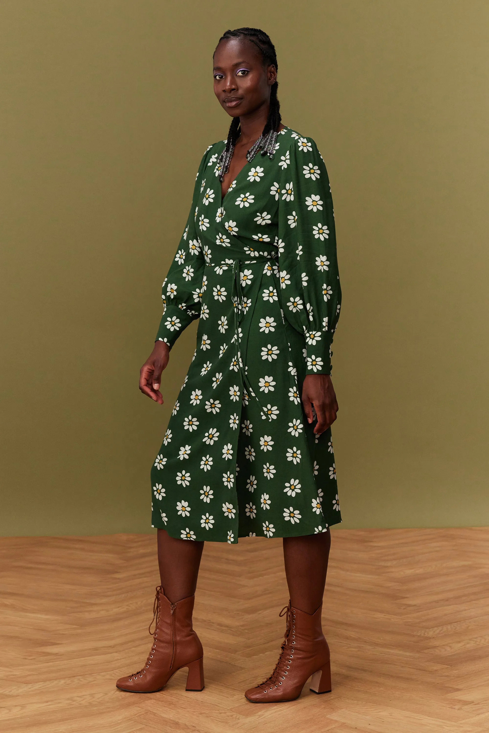 ROBE MARLA GREEN DAISY