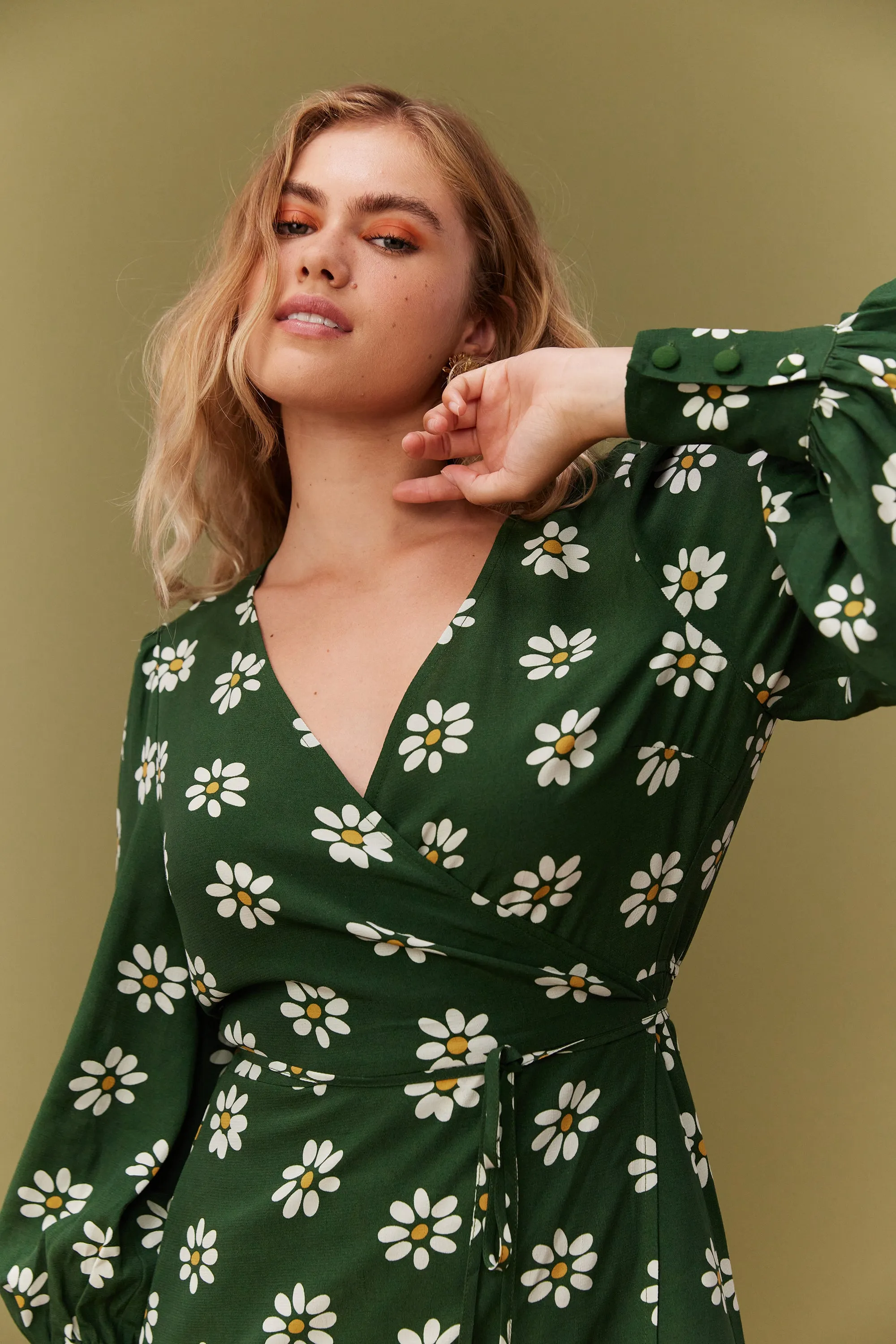 ROBE MARLA GREEN DAISY