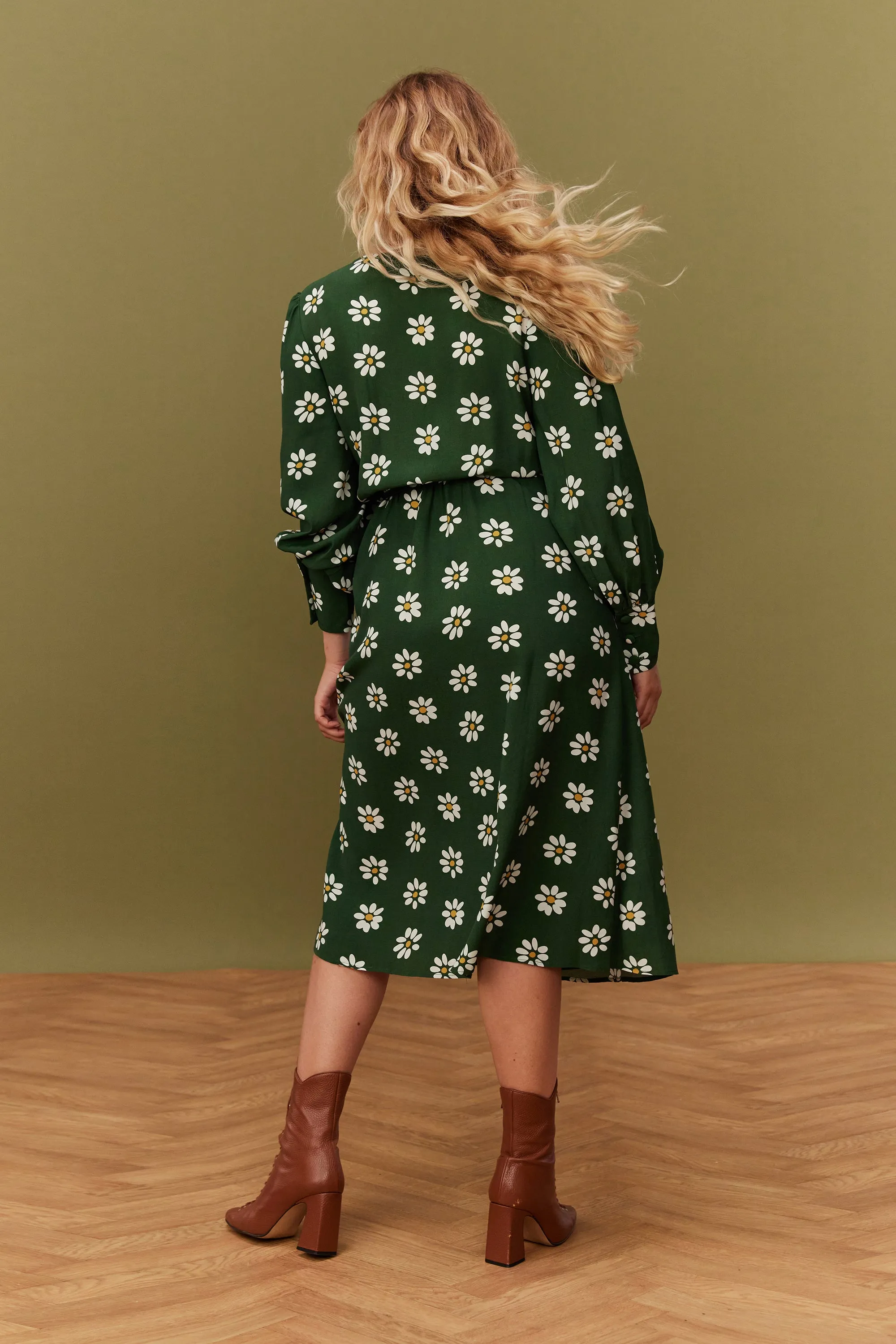ROBE MARLA GREEN DAISY