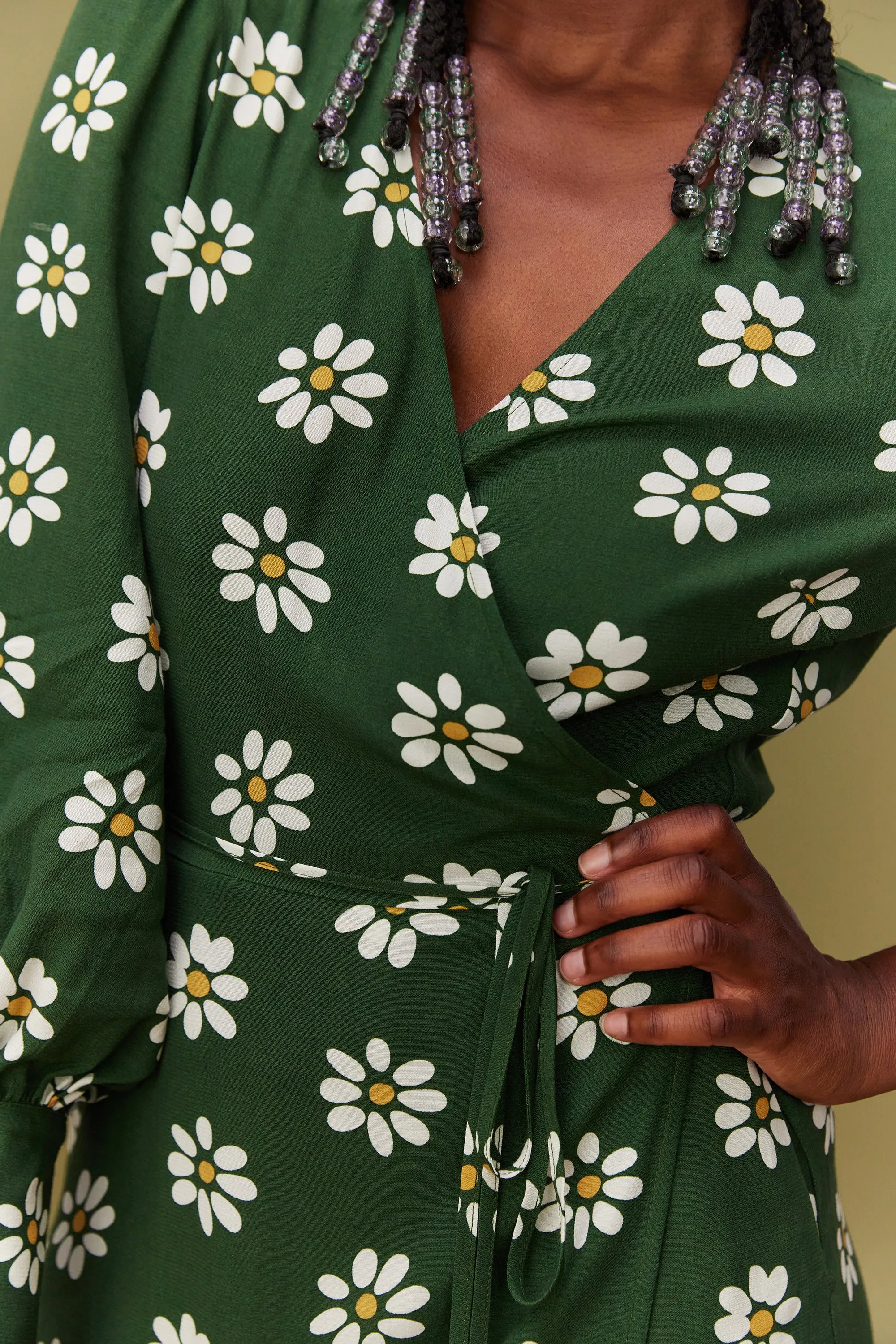 ROBE MARLA GREEN DAISY
