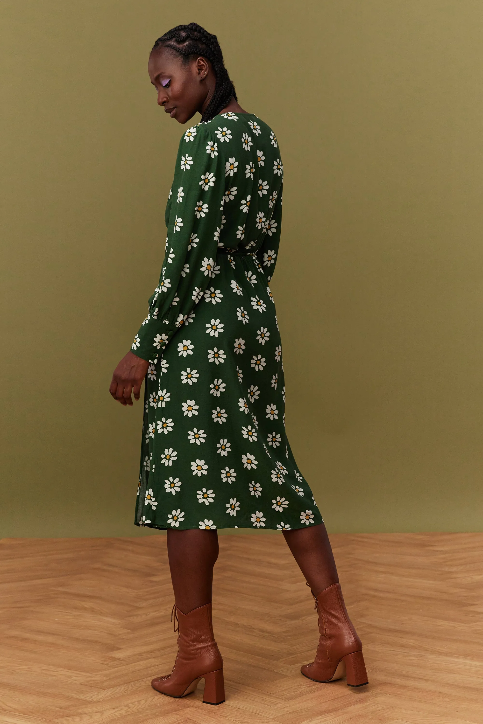 ROBE MARLA GREEN DAISY