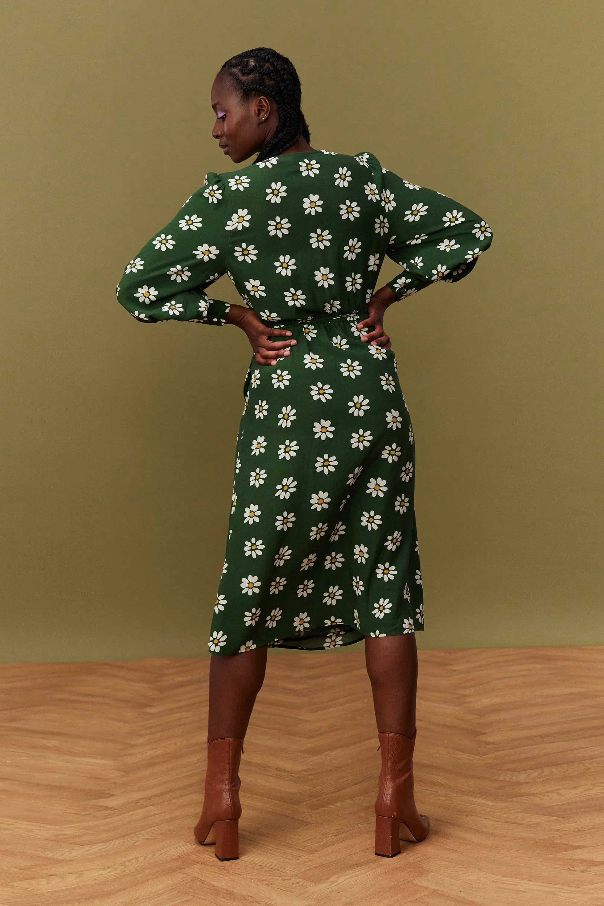 ROBE MARLA GREEN DAISY