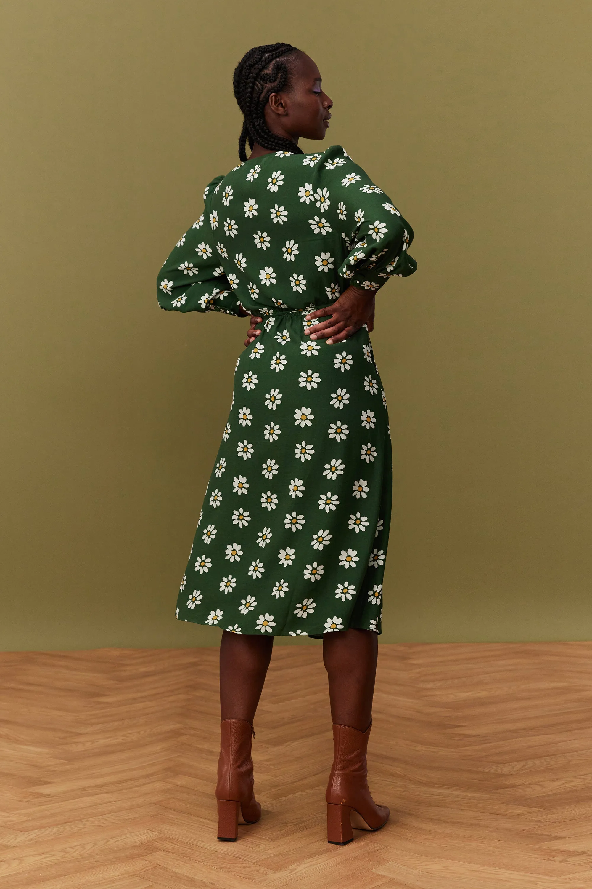 ROBE MARLA GREEN DAISY