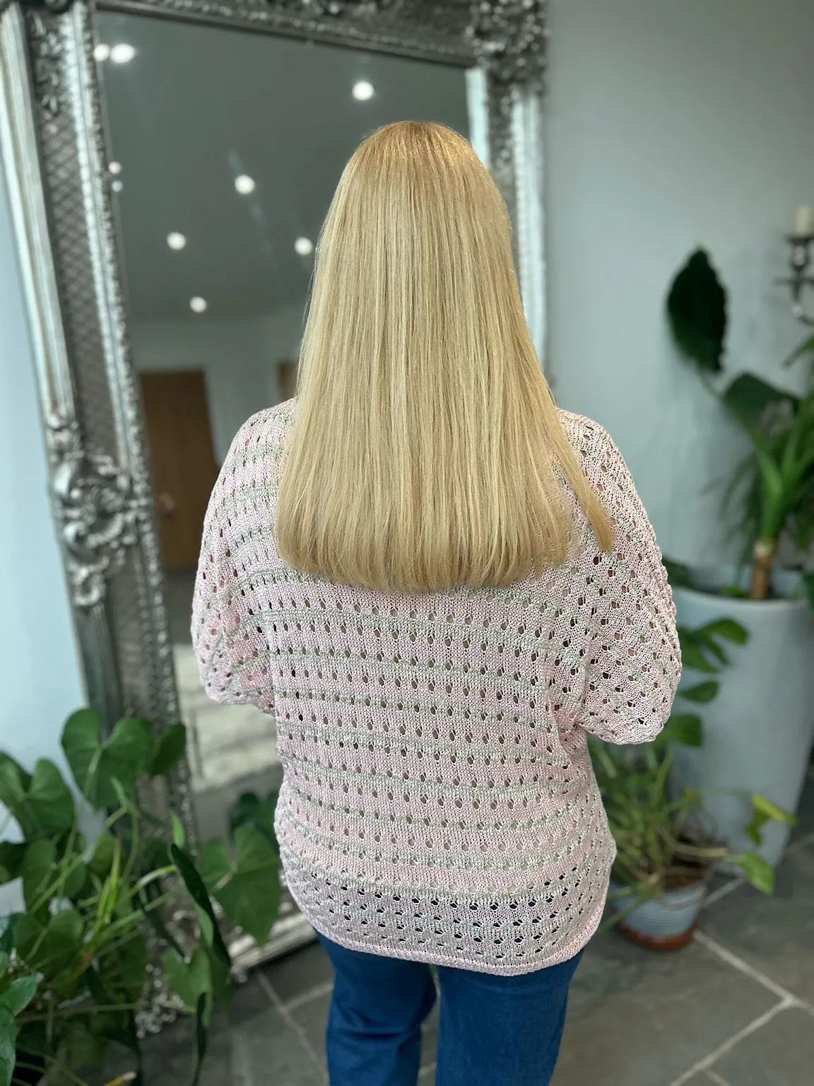 Rose Striped Multi Hole Knit Sarah