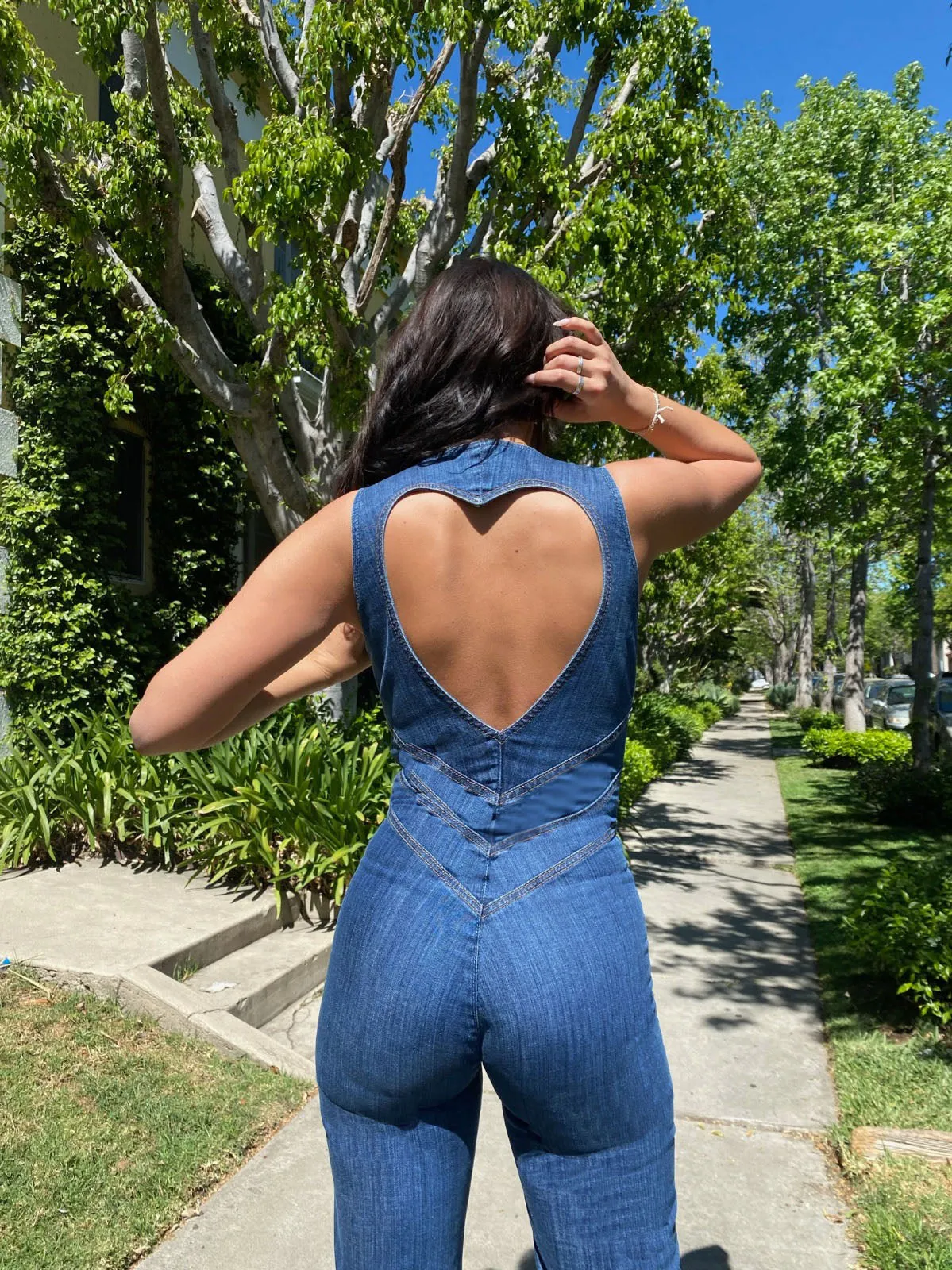Rowy™ | Urban Chic Denim Jumpsuit