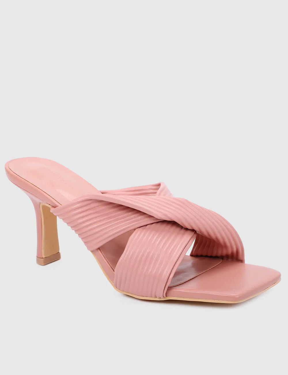 Sapphire Open Toe Heels (Pink)