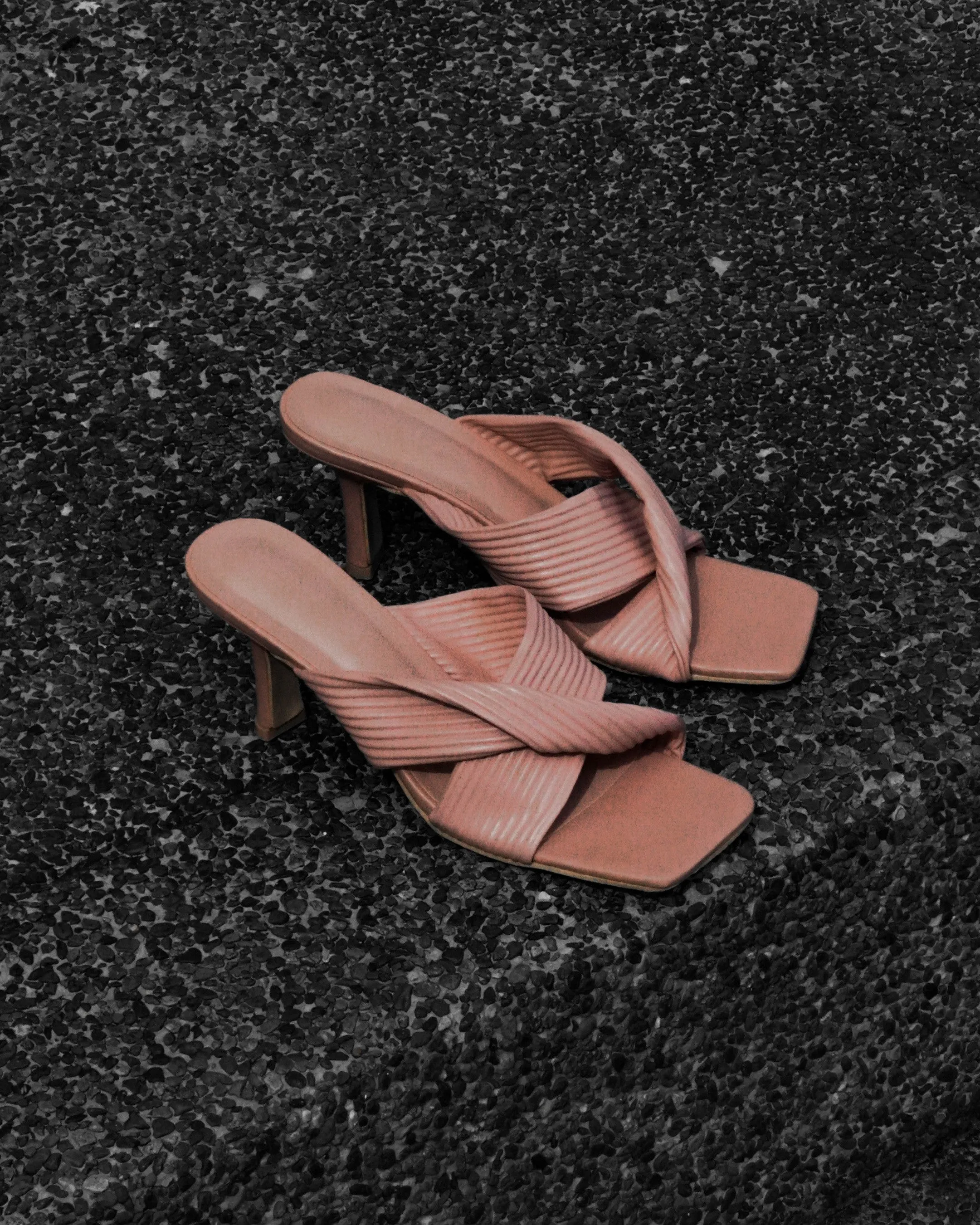 Sapphire Open Toe Heels (Pink)