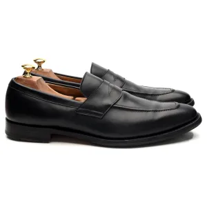 'Sears' Black Leather Loafers UK 10.5 F